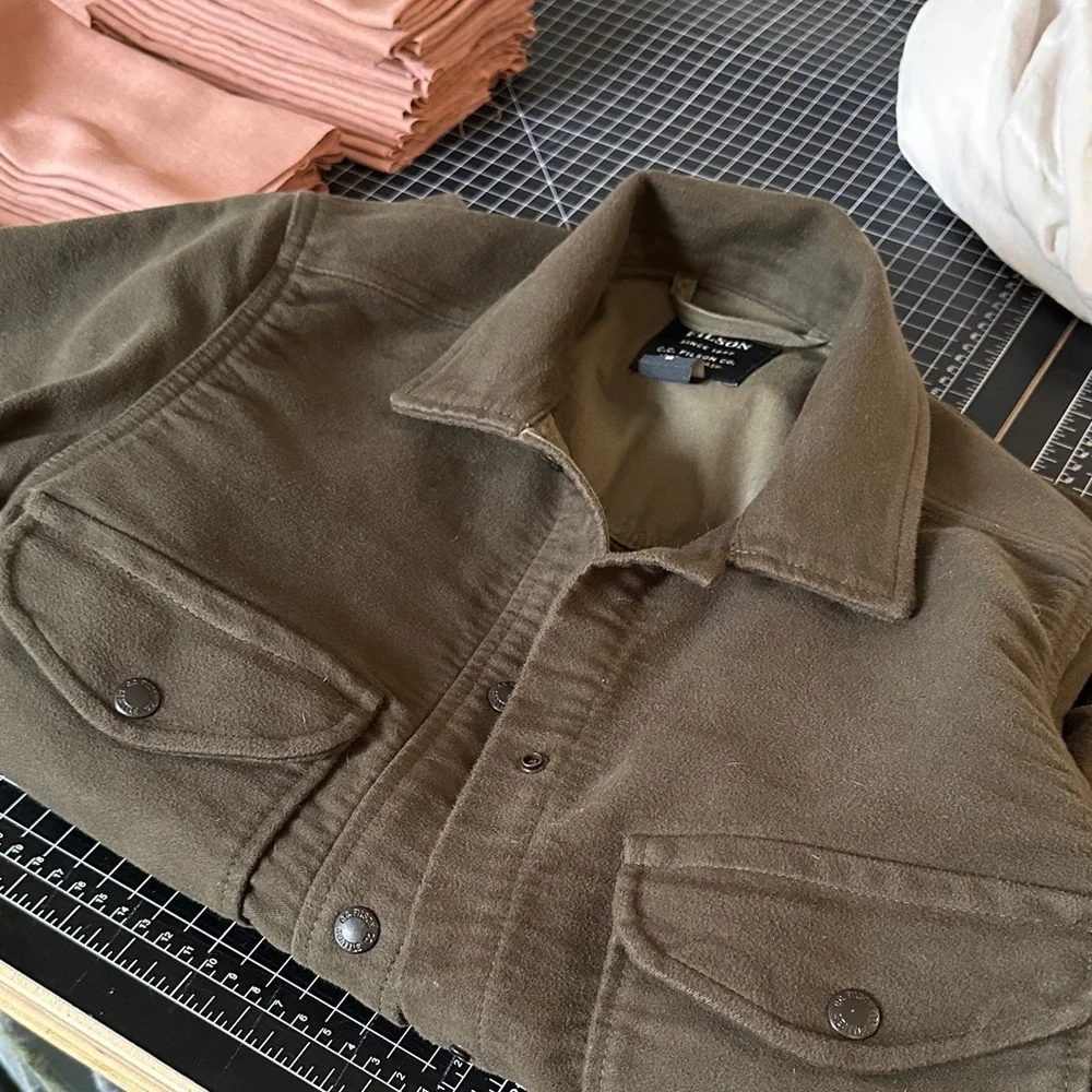 Filson Olive Utility Field Jacket Chore Coat Gorpcore Size M - Picture 10 of 11